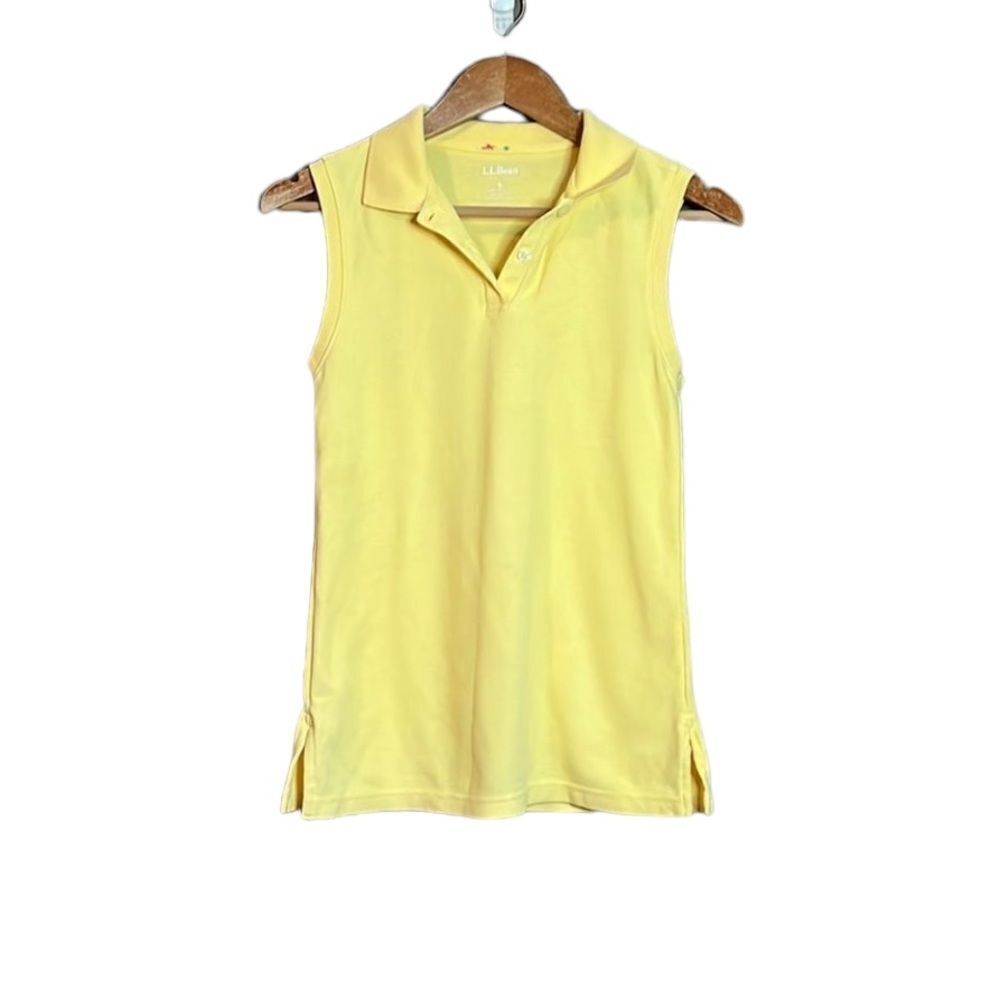3 for $30! L.L.Bean yellow collar tank top‎